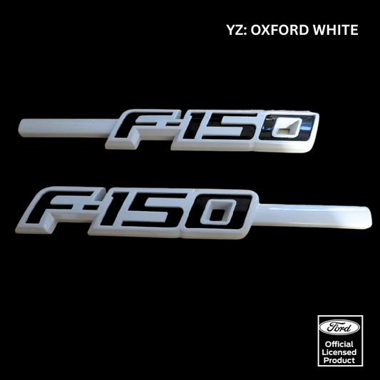 Custom Painted LED Fender Emblems for Ford F-150 (2009–2014) — White LED