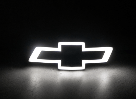 2016 - 2024 Chevy Camaro Grille Illuminated Bowtie Emblem | Black - White LEDs Front LogoLED Illuminated Emblems