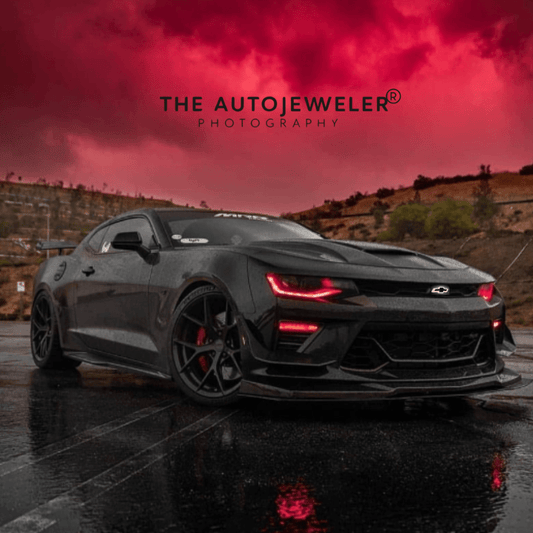 2016 - 2024 Chevy Camaro Grille Illuminated Bowtie Emblem | Black - White LEDs Front LogoLED Illuminated Emblems