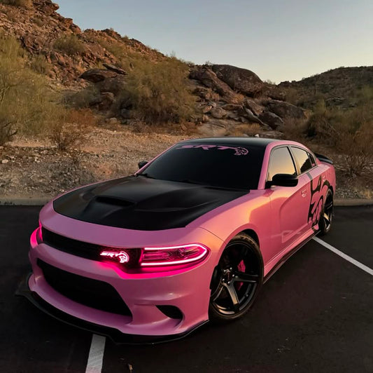 2015+ Dodge SRT Hellcat LED Grille Badge (RGB Flow Series) - Dual Controlled