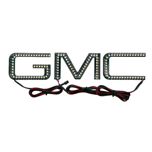 RGBW GMC LED illuminated grille emblem badge by AutoJeweler