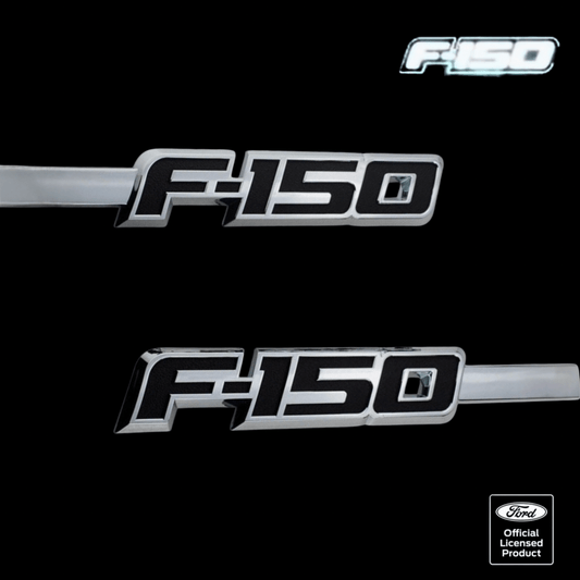 Ford F - 150 LED Fender Emblems (2009–2014) – Chrome Finish, White Illumination | 2 Pc KitLED Fender Emblems