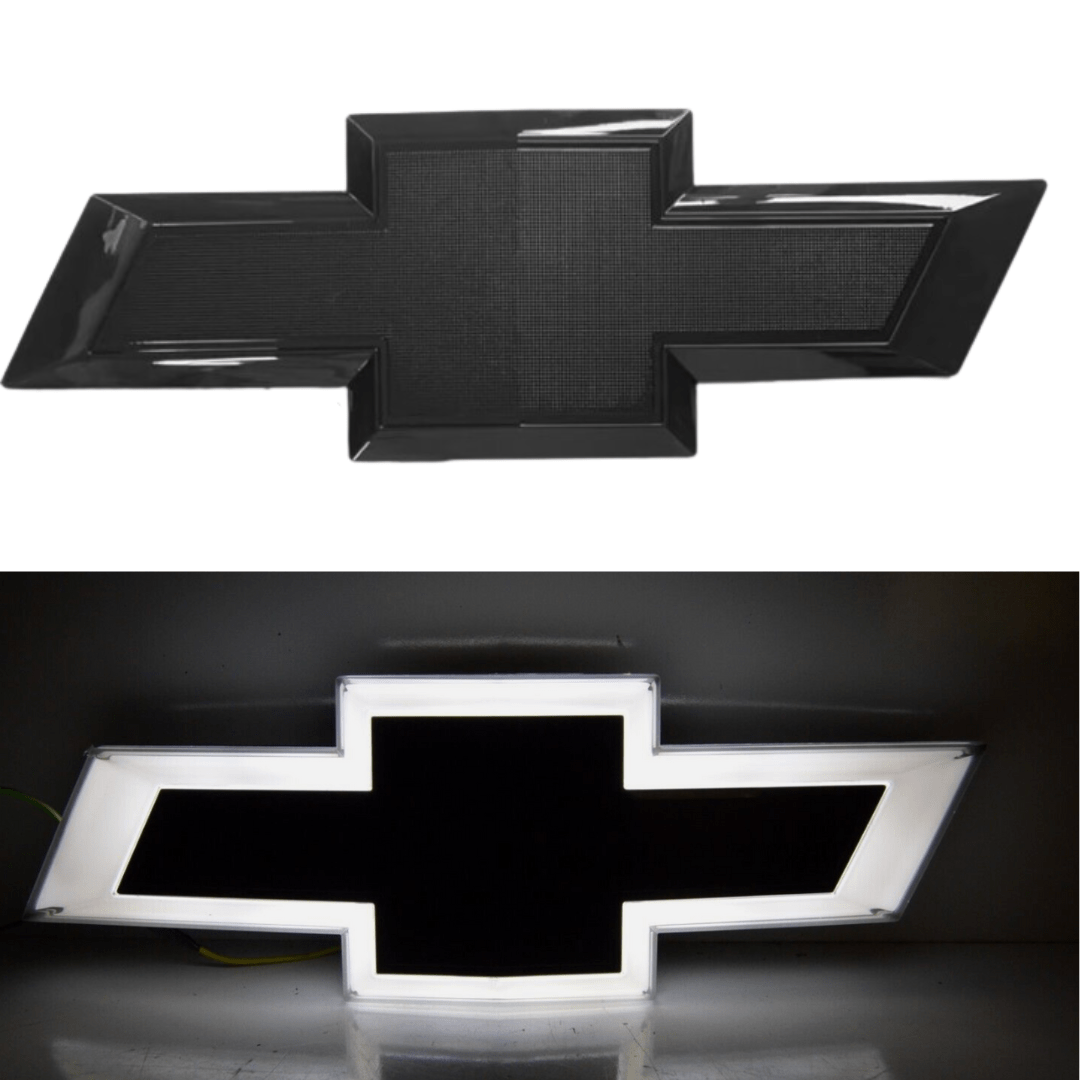 Led Lighted Chevy Silverado Grille Emblem Black 2014 - 15, 1500/2016 - 19 2500/3500LED Illuminated Emblems