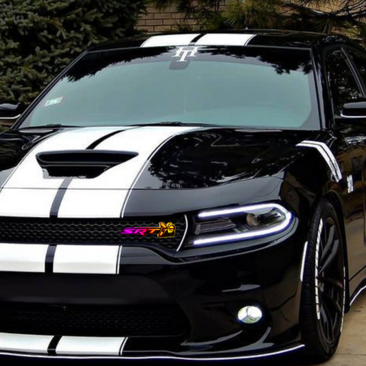 RGB Flow-Series SRT Scat Bee emblem on black Dodge Charger