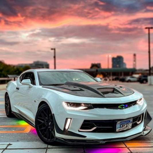 2016-2024 Chevrolet Camaro RGB LED Grille Emblem – Black | Bluetooth & Remote Controlled