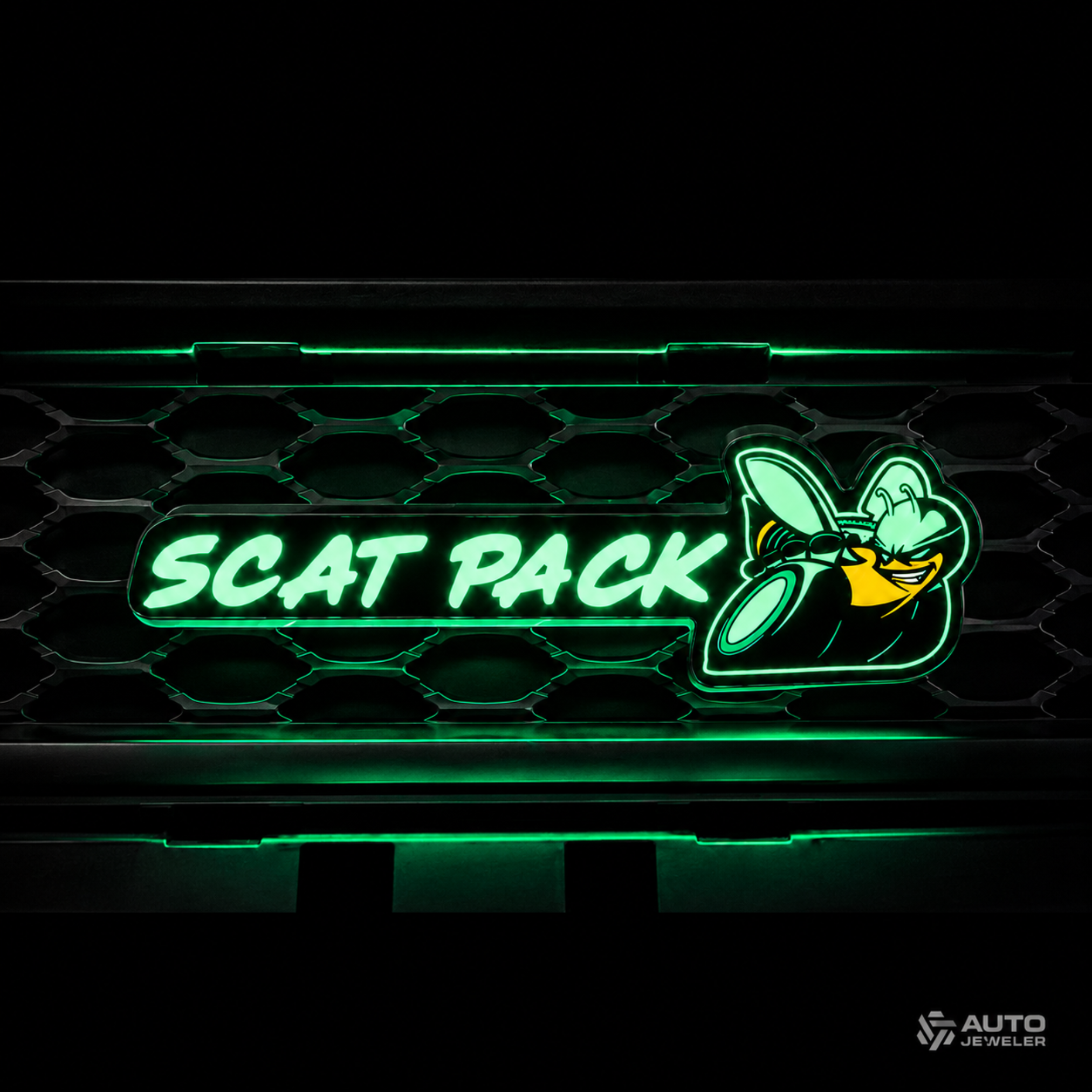 Scat Pack V2 Flow Series RGB LED Grille Emblem – 2-in-1 Hybrid Control