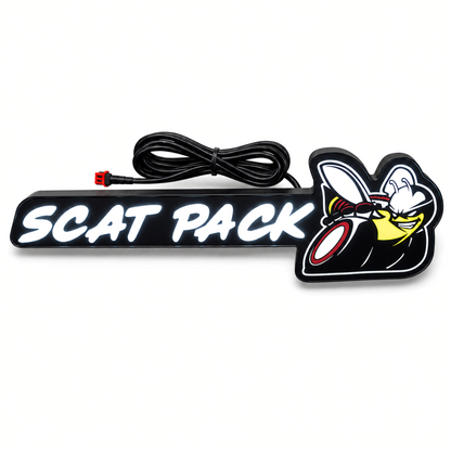 Scat Pack V2 Flow Series RGB LED Grille Emblem – 2-in-1 Hybrid Control