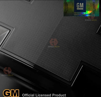 2014 - 2018 Chevrolet Silverado Red LED Illuminated Tailgate Bowtie Emblem, Black - GM Official LicensedLED Illuminated Emblems