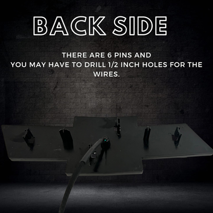 2014-2019 Chevy Silverado RGB LED illuminated Grille Emblem – Chrome/Black Bowtie