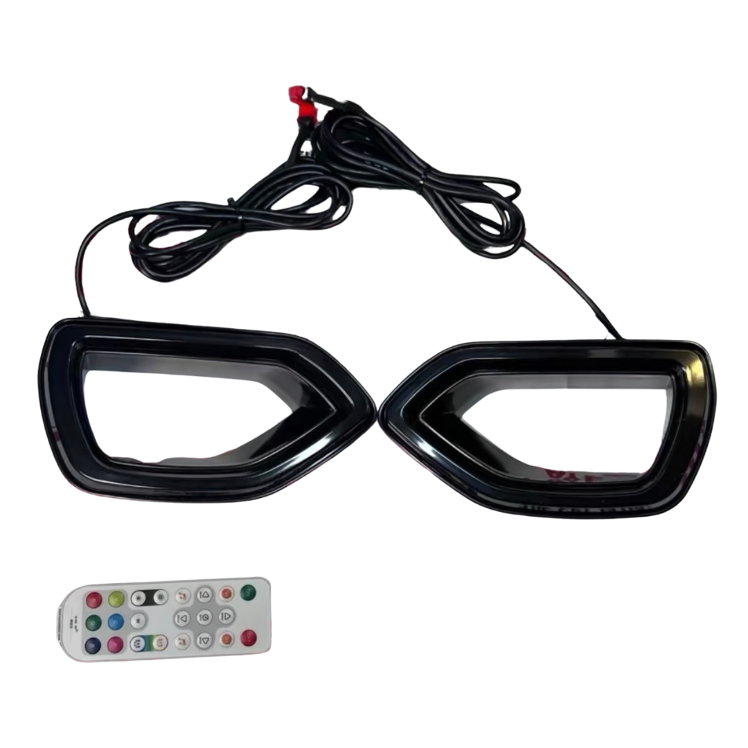 2015–2023 Dodge Charger Snorkel Grille LED Lights – RGB Flow Series Diffused Halo Kit (Bluetooth + Remote)