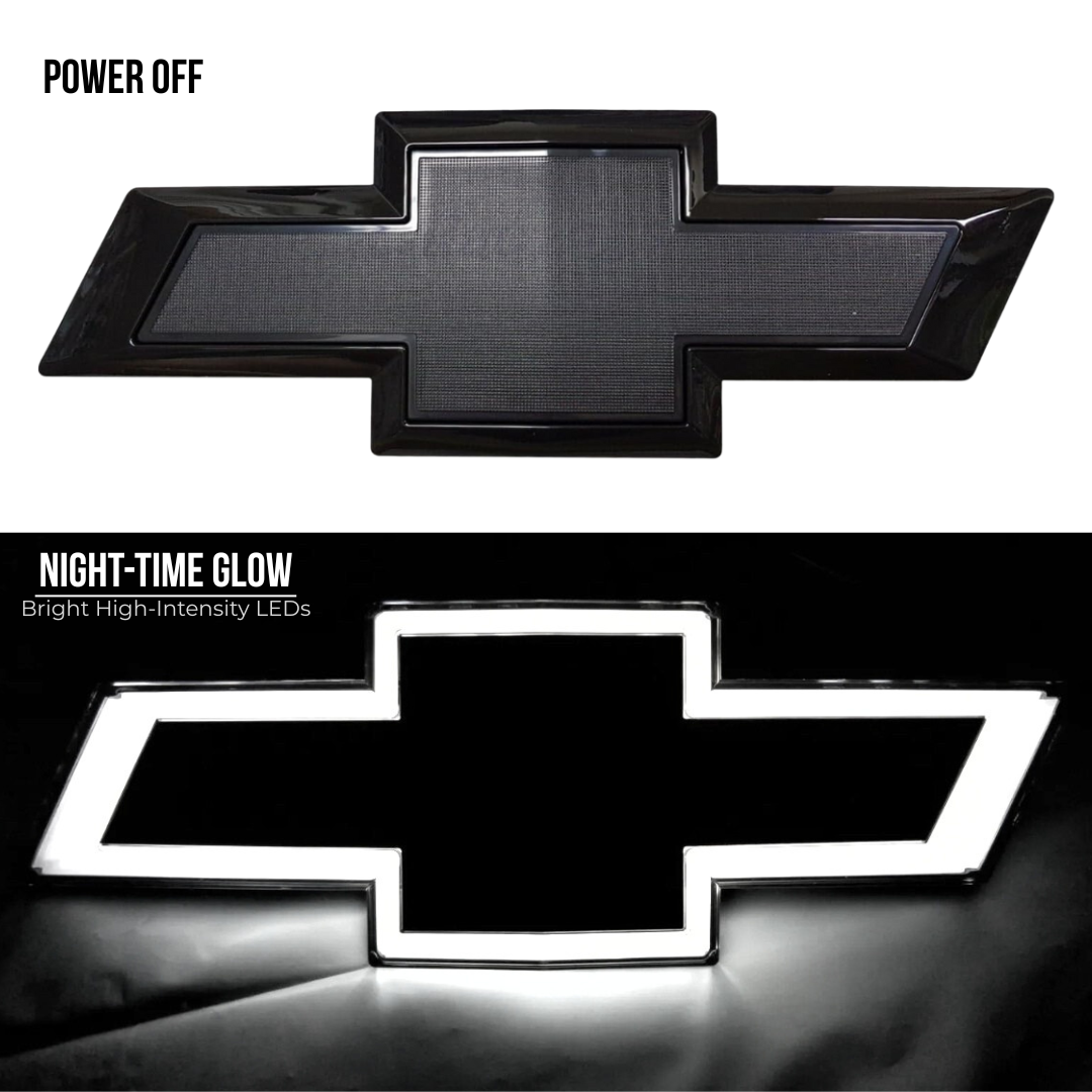 2016–2018 Chevrolet Silverado 1500 LED Grille Emblem – BlackLED Illuminated Emblems