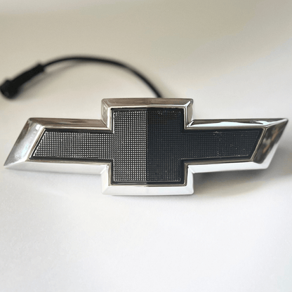 2016 - 2024 Chevrolet Camaro LED Illuminated Bowtie Grille Emblem – Chrome & Black, White LED, OEM - Style FitmentLED Illuminated Emblems