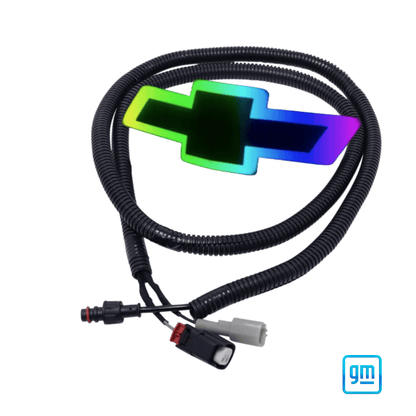 2016 - 2024 Chevrolet Camaro RGB LED Grille Emblem – Black | Bluetooth & Remote ControlledLED Illuminated Emblems