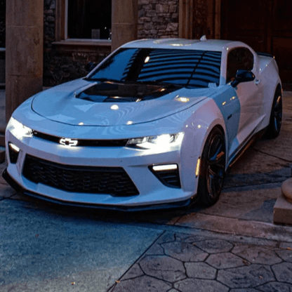 2016 - 2024 Chevrolet Camaro RGB LED Grille Emblem – Black | Bluetooth & Remote ControlledLED Illuminated Emblems