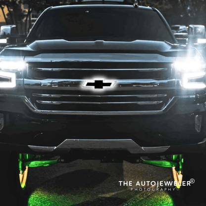 2016–2018 Chevrolet Silverado 1500 LED Grille Emblem – BlackLED Illuminated Emblems