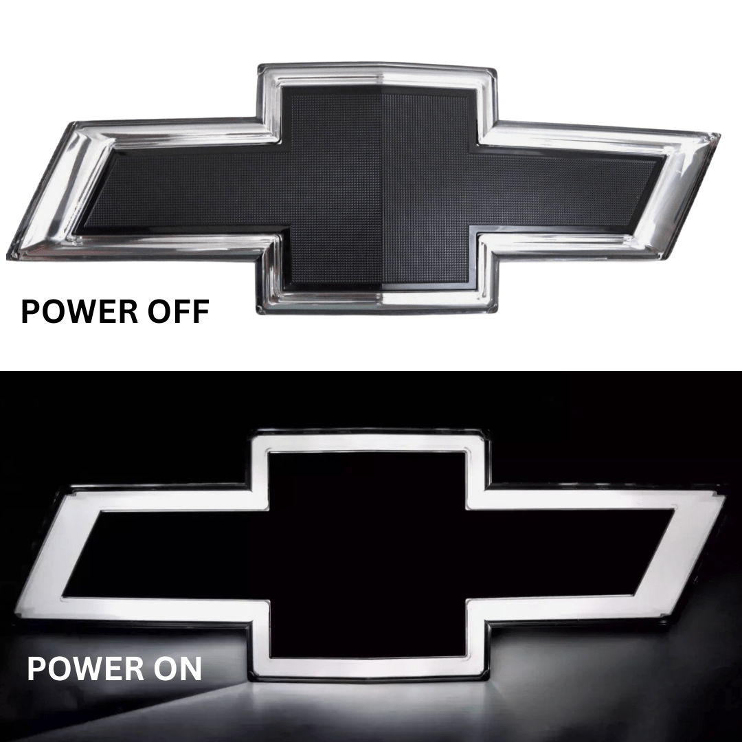 2016–2018 Chevrolet Silverado 1500 LED Grille Emblem – BlackLED Illuminated Emblems