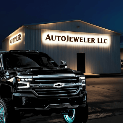 2016–2018 Chevrolet Silverado 1500 LED Grille Emblem – BlackLED Illuminated Emblems