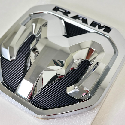 2019–2024 RAM Lighted Chrome/Black LED Tailgate Emblem — Officially Licensed by Mopar