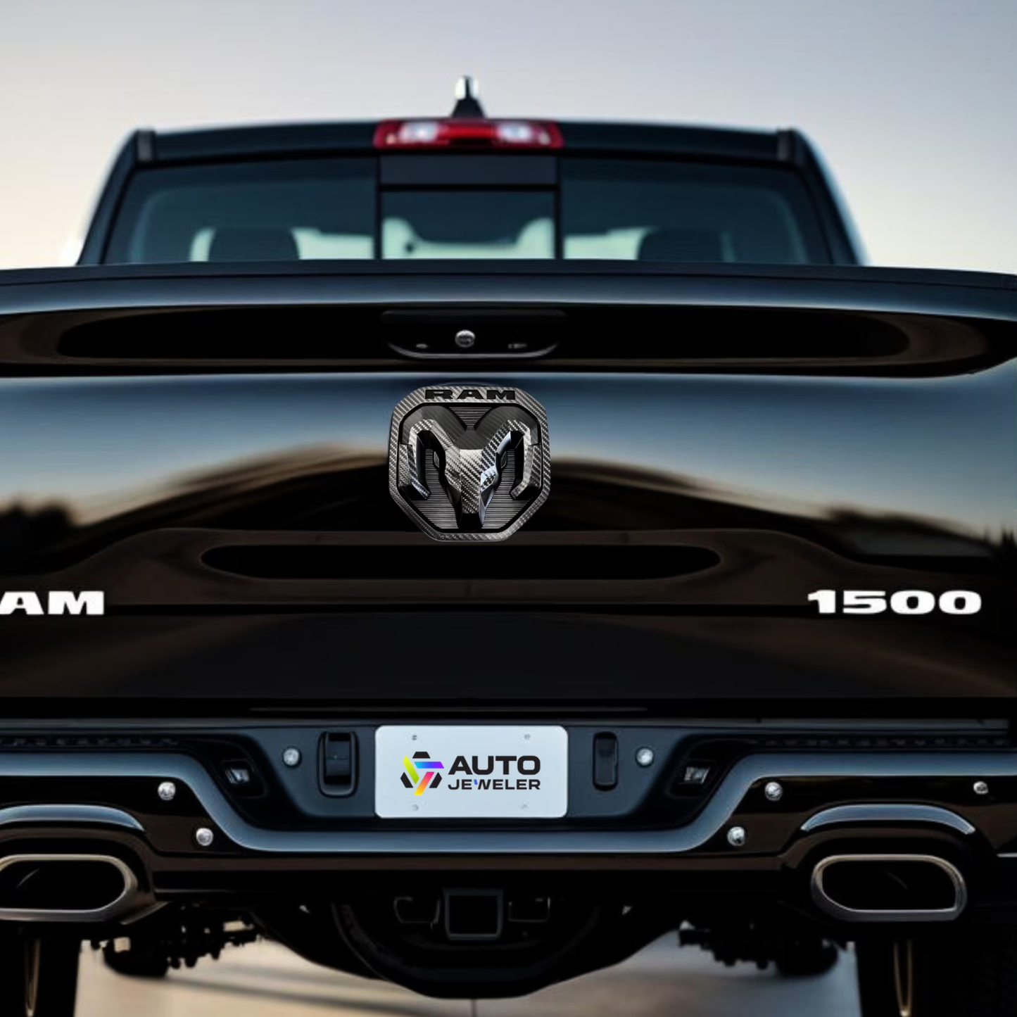 2019-2026 RAM Tailgate Emblem, Carbon Decal - MOPAR Official Licensed Product