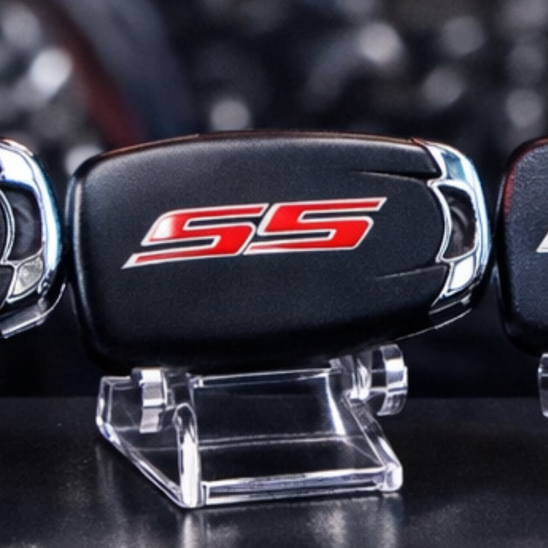 Camaro SS smart key shell close up OEM style replacement key fob cover