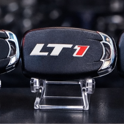 Camaro LT1 smart key shell close up matte black replacement key fob cover
