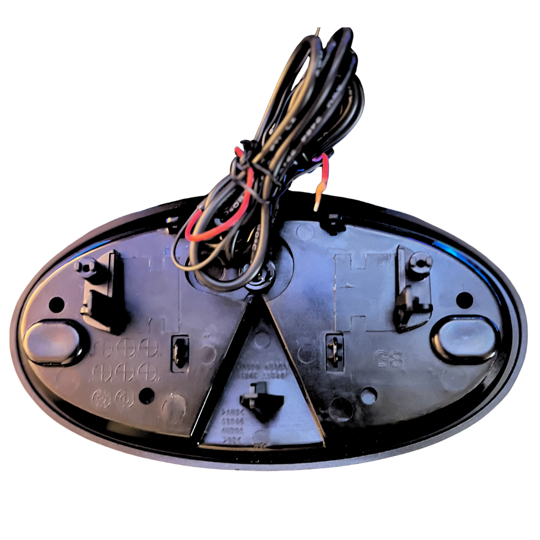 2018–2024 Infiniti Q50 Color-Changing RGB LED Front Grille Emblem – Chrome/Black | App-Controlled