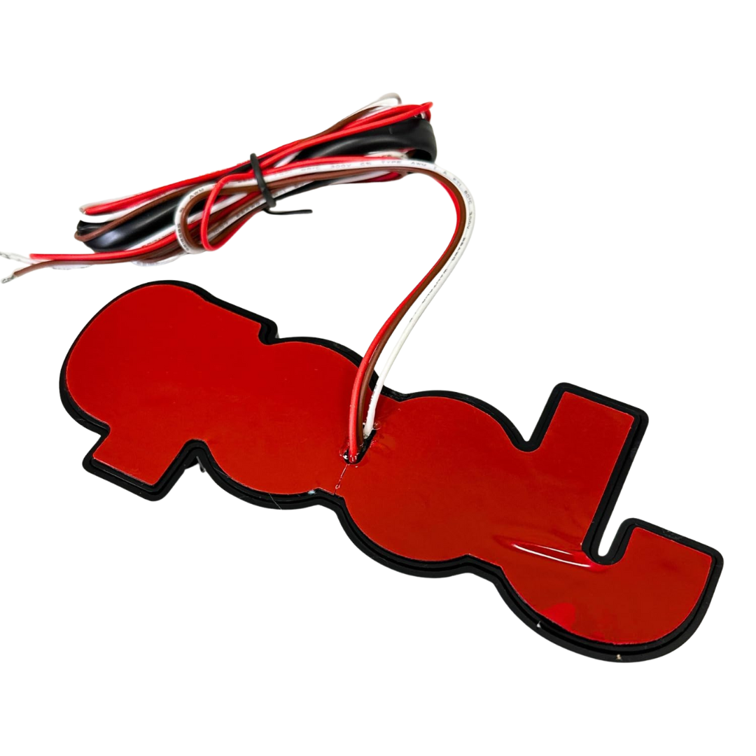 AutoJeweler Jeep LED Lighted Tailgate Emblem (2014–2018) – Available in Black or Chrome Finish