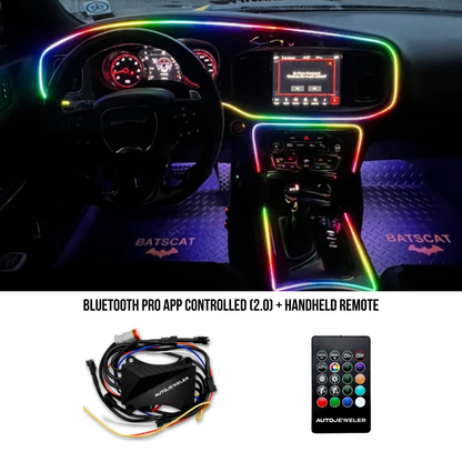 Flow Series Interior Dash Trim Kit – RGB LED Accent Lighting (App Controlled)