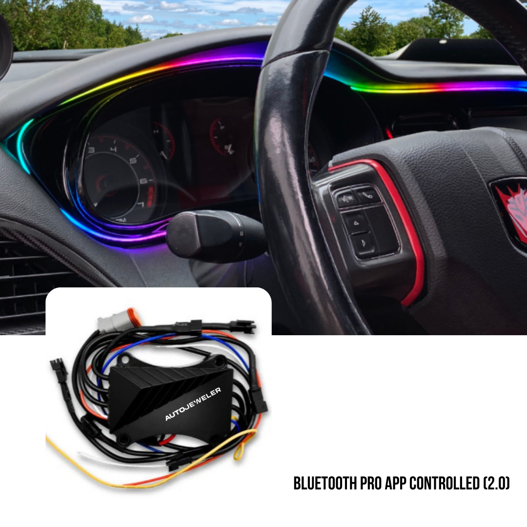 Flow Series Interior Dash Trim Kit – RGB LED Accent Lighting (App Controlled)
