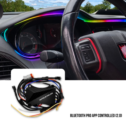 Flow Series Interior Dash Trim Kit – RGB LED Accent Lighting (App Controlled)