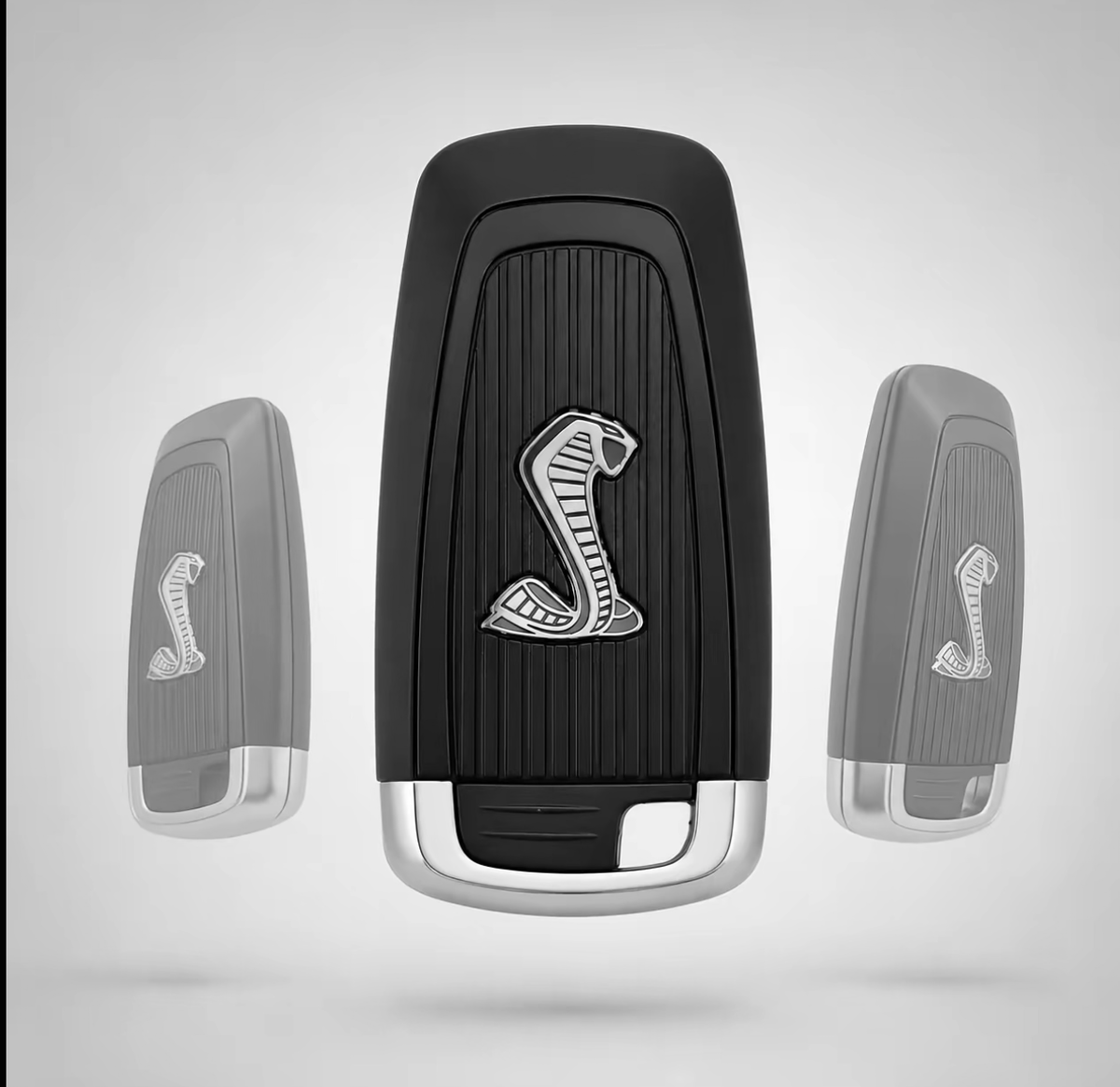 Shelby Cobra Key Fob Shell Cover Replacement – Fits Ford Mustang GT500, GT350, Super Snake- Premium Replacement Key Shell Cover