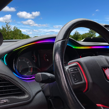 Flow Series Interior Dash Trim Kit – RGB LED Accent Lighting (App Controlled)
