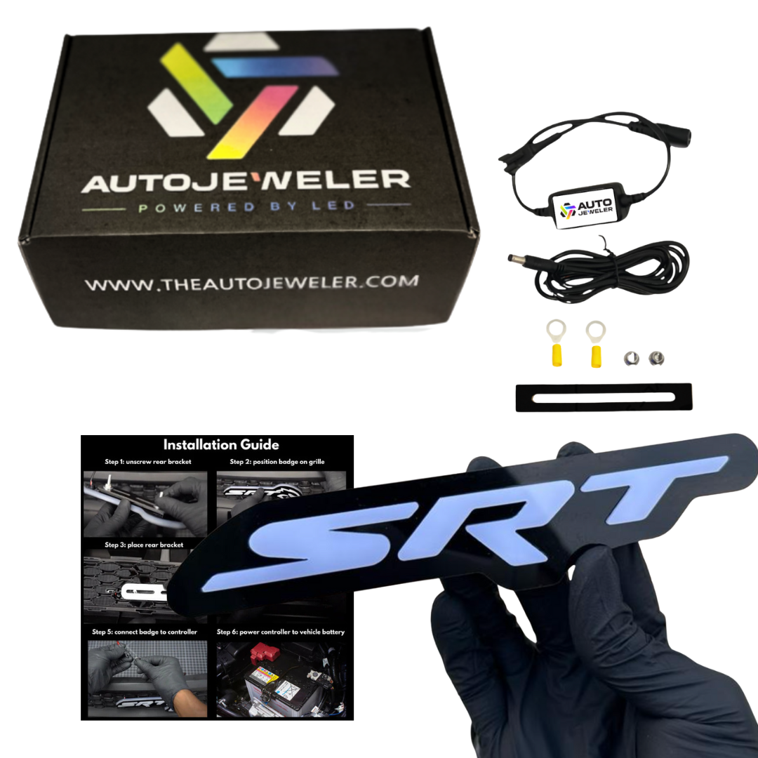 SRT Illuminated Grille Emblem (RGB Flow Series) - Bluetooth App Controlled