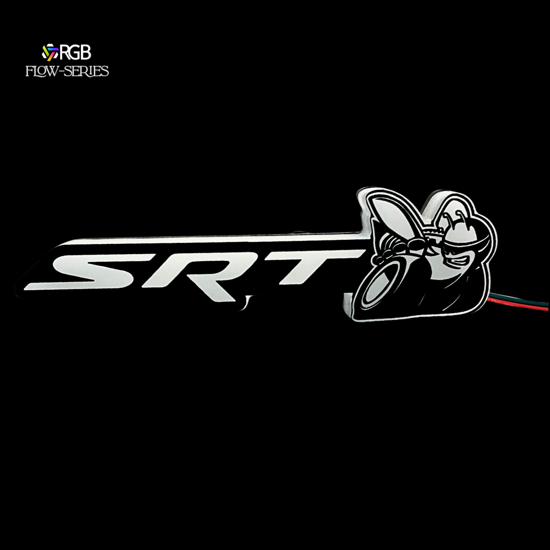 SRT Scat Pack Scat Bee RGB Flow-Series LED Grille Emblem with power off 