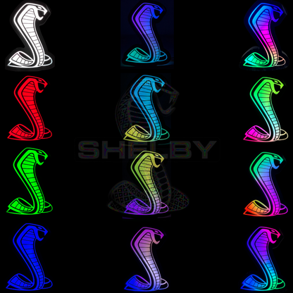 RGBW Mustang Cobra Light-Up Grille Emblem – Flow Series Bluetooth Controlled