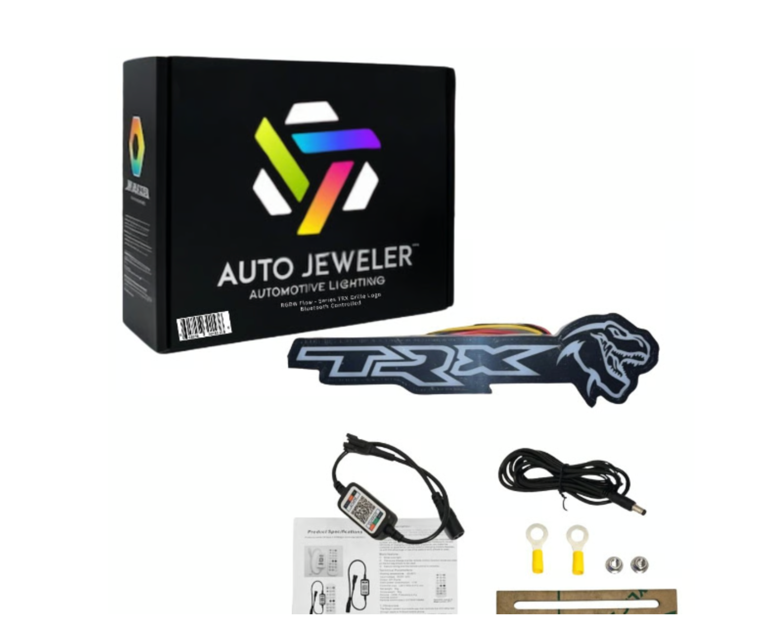 RAM TRX Multicolor LED Grille Badge – T-Rex Style Logo (Flow Series)