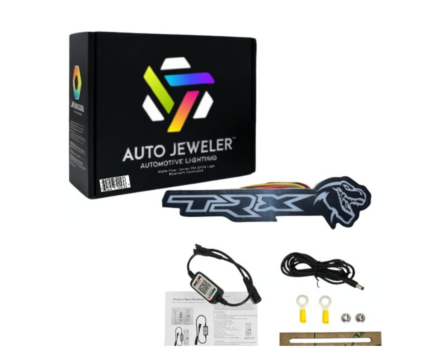 RAM TRX Multicolor LED Grille Badge – T-Rex Style Logo (Flow Series)