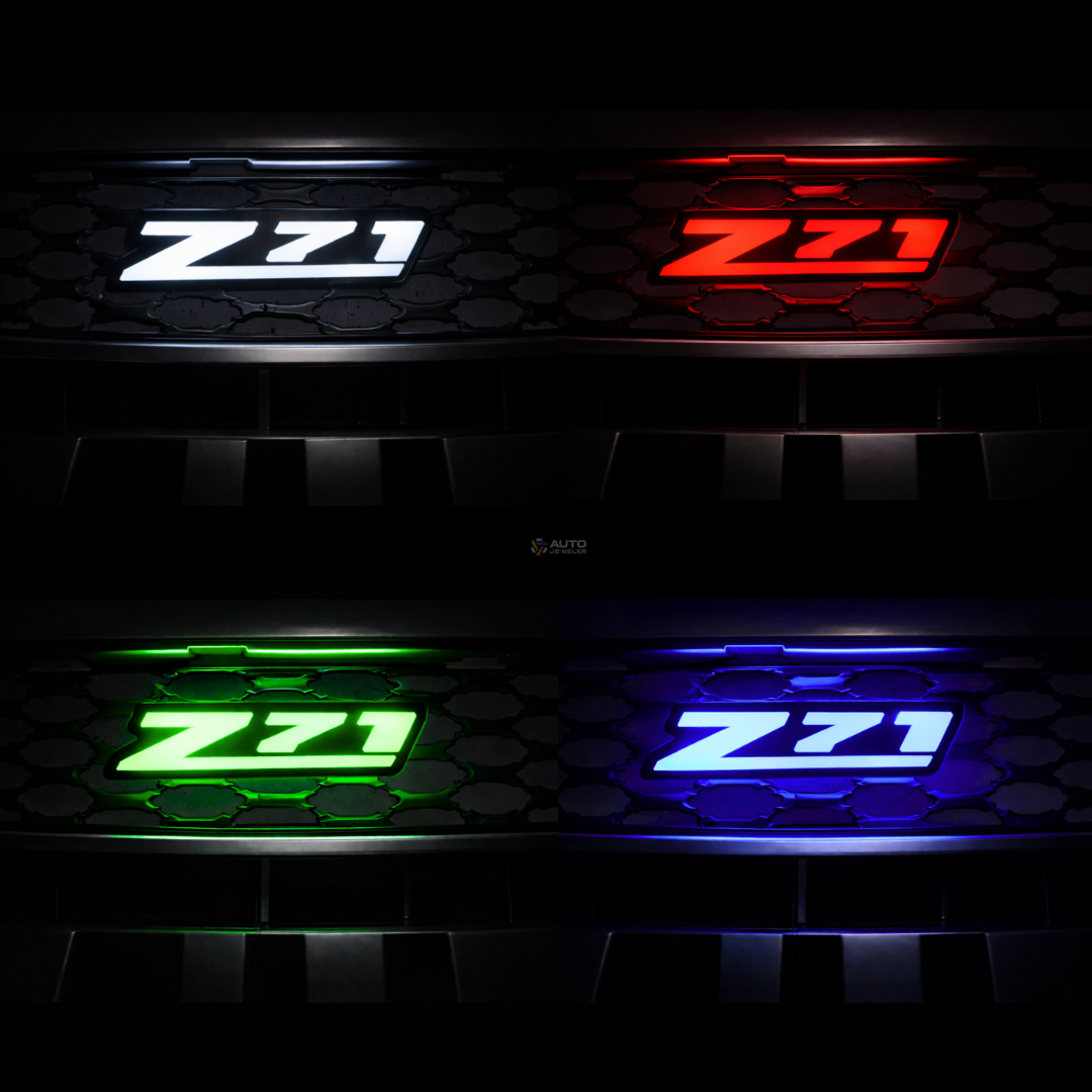 Solid color lighting modes for Chevy Z71 RGB LED grille badge