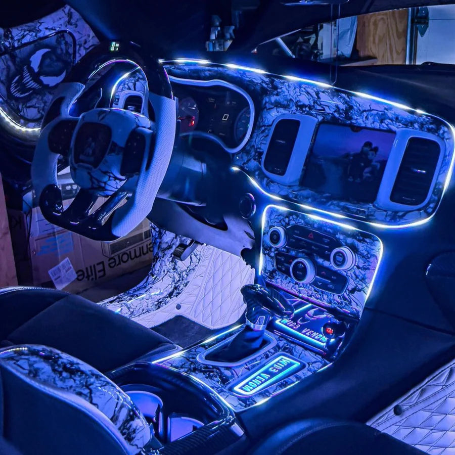 Flow Series Interior Dash Trim Kit – RGB LED Accent Lighting (App Controlled)