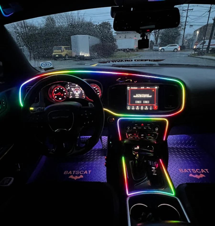 Flow Series Interior Dash Trim Kit – RGB LED Accent Lighting (App Controlled)