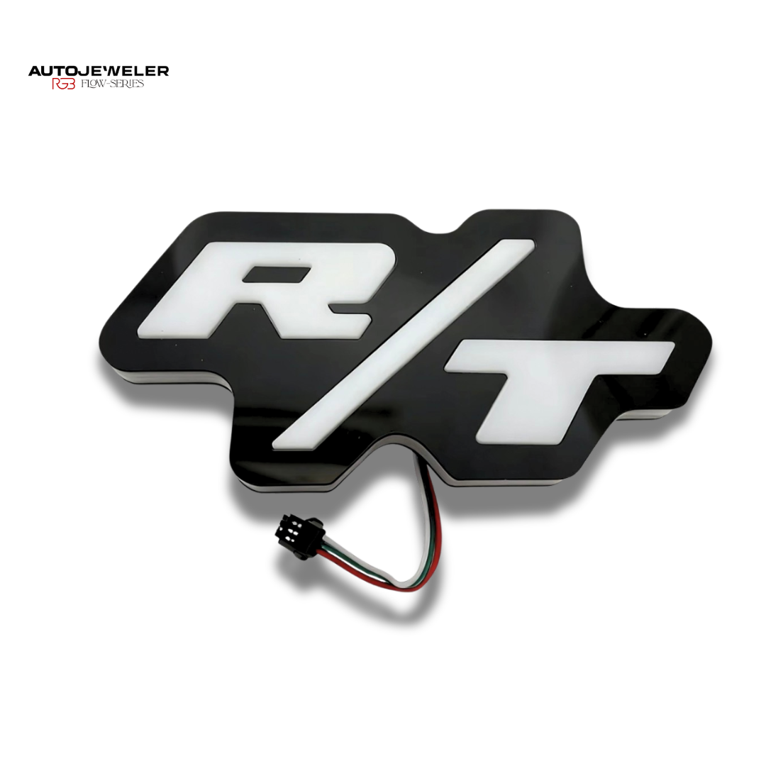 Dodge R/T LED Grille Emblem Badge (RGB Flow Series) - Bluetooth App Controlled