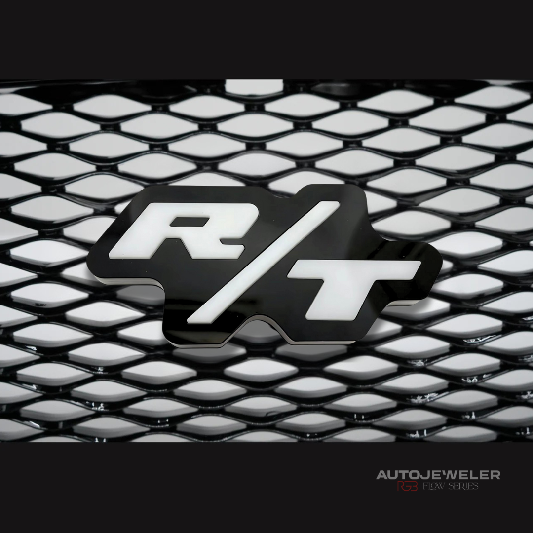 Dodge R/T LED Grille Emblem Badge (RGB Flow Series) - Bluetooth App Controlled