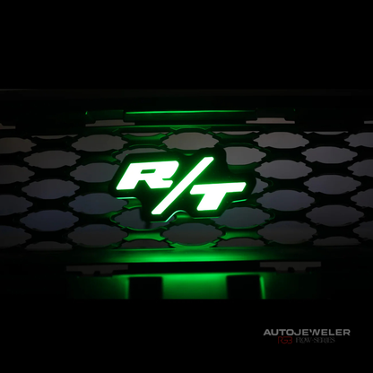 Dodge R/T LED Grille Emblem Badge (RGB Flow Series) - Bluetooth App Controlled