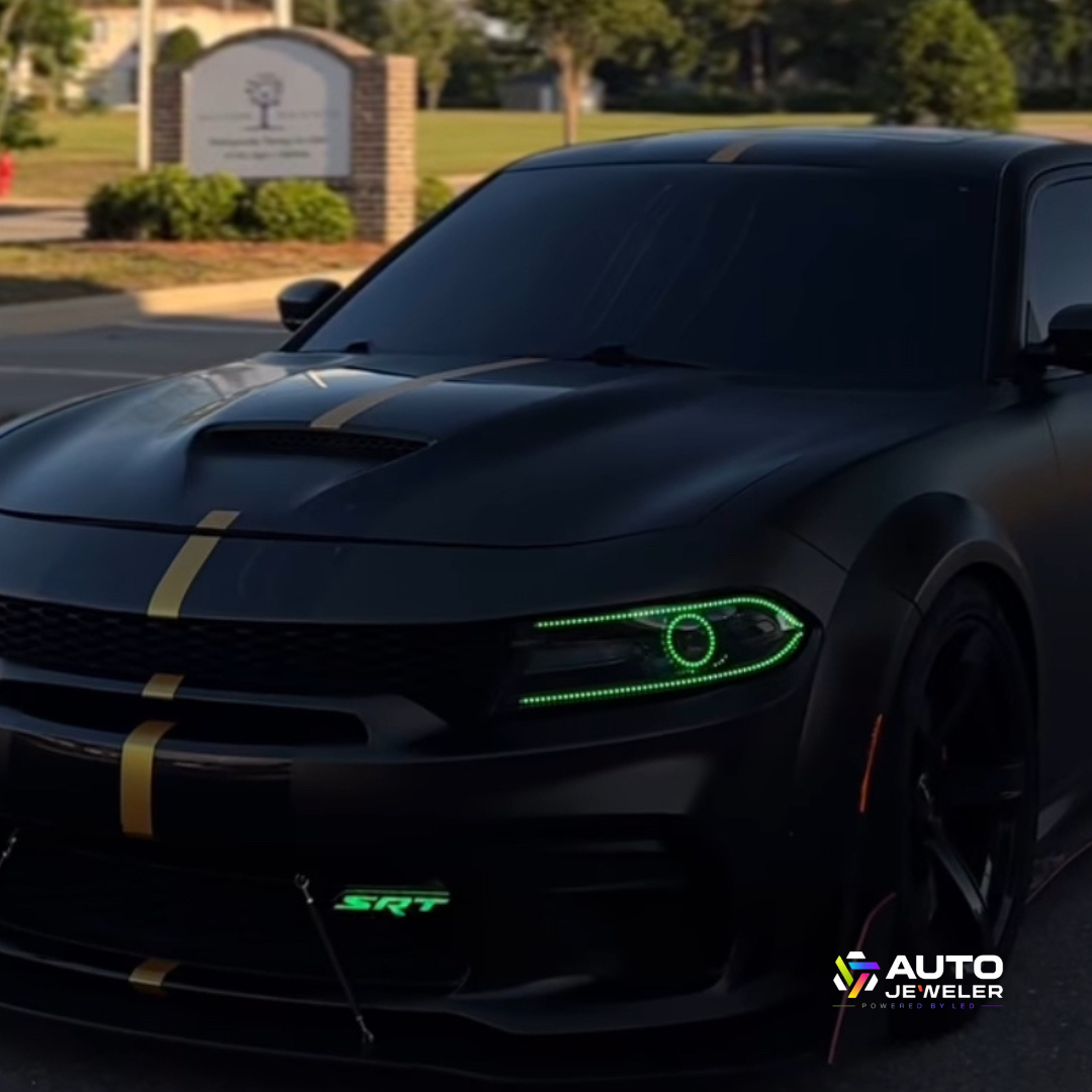 SRT Illuminated Grille Emblem (RGB Flow Series) - Bluetooth App Controlled