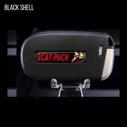 Scat Pack Key Fob Shell Compatible with Dodge Charger, Challenger, & Chrysler 300 with 3D Scat Pack Logo