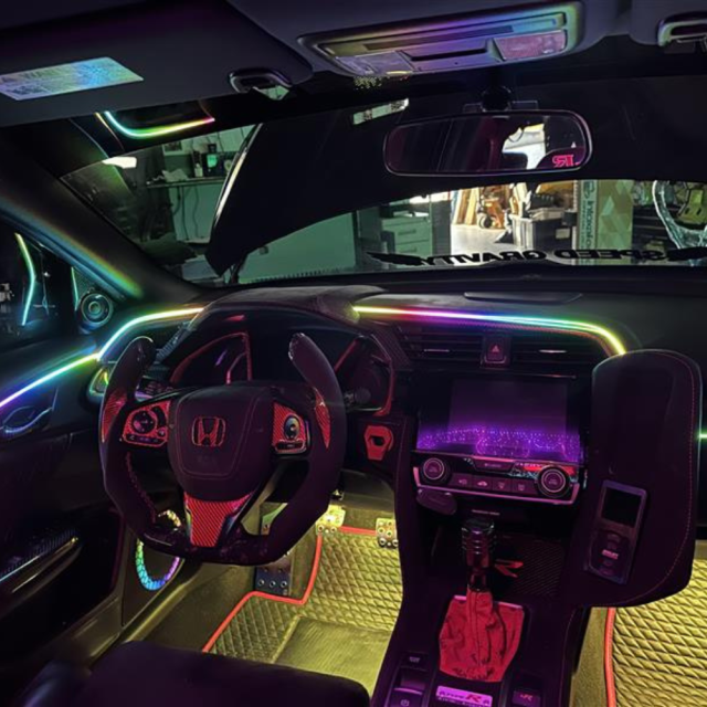 Flow Series Interior Dash Trim Kit – RGB LED Accent Lighting (App Controlled)
