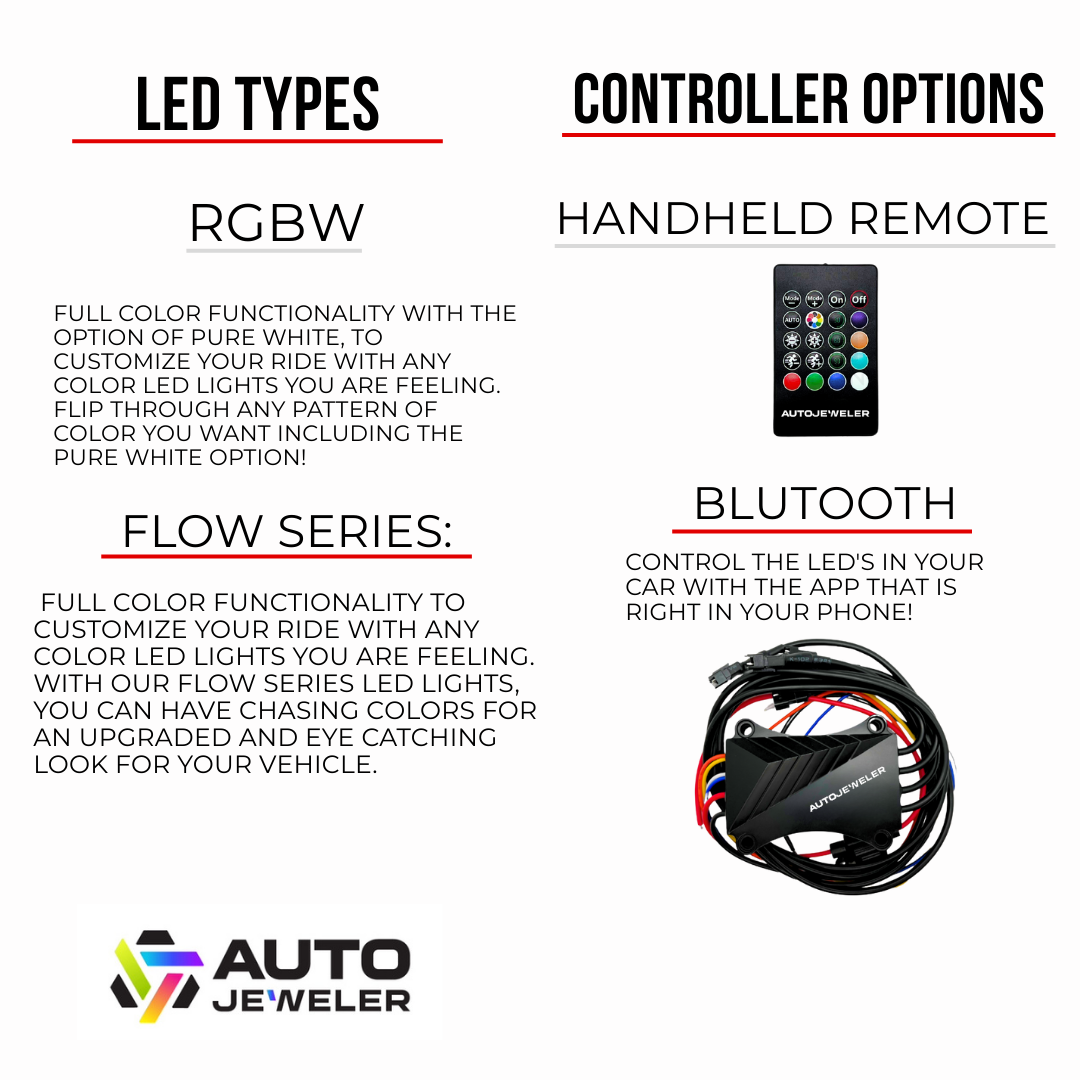 AutoJeweler LED types and controller options for RGBW GMC illuminated grille emblem