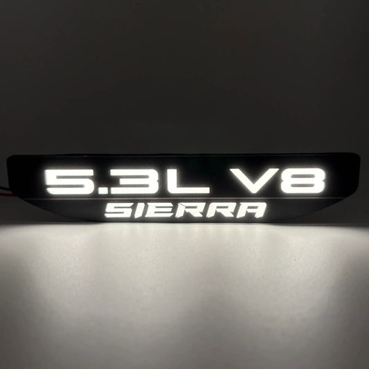 GMC Sierra 1500 illuminated fender badge