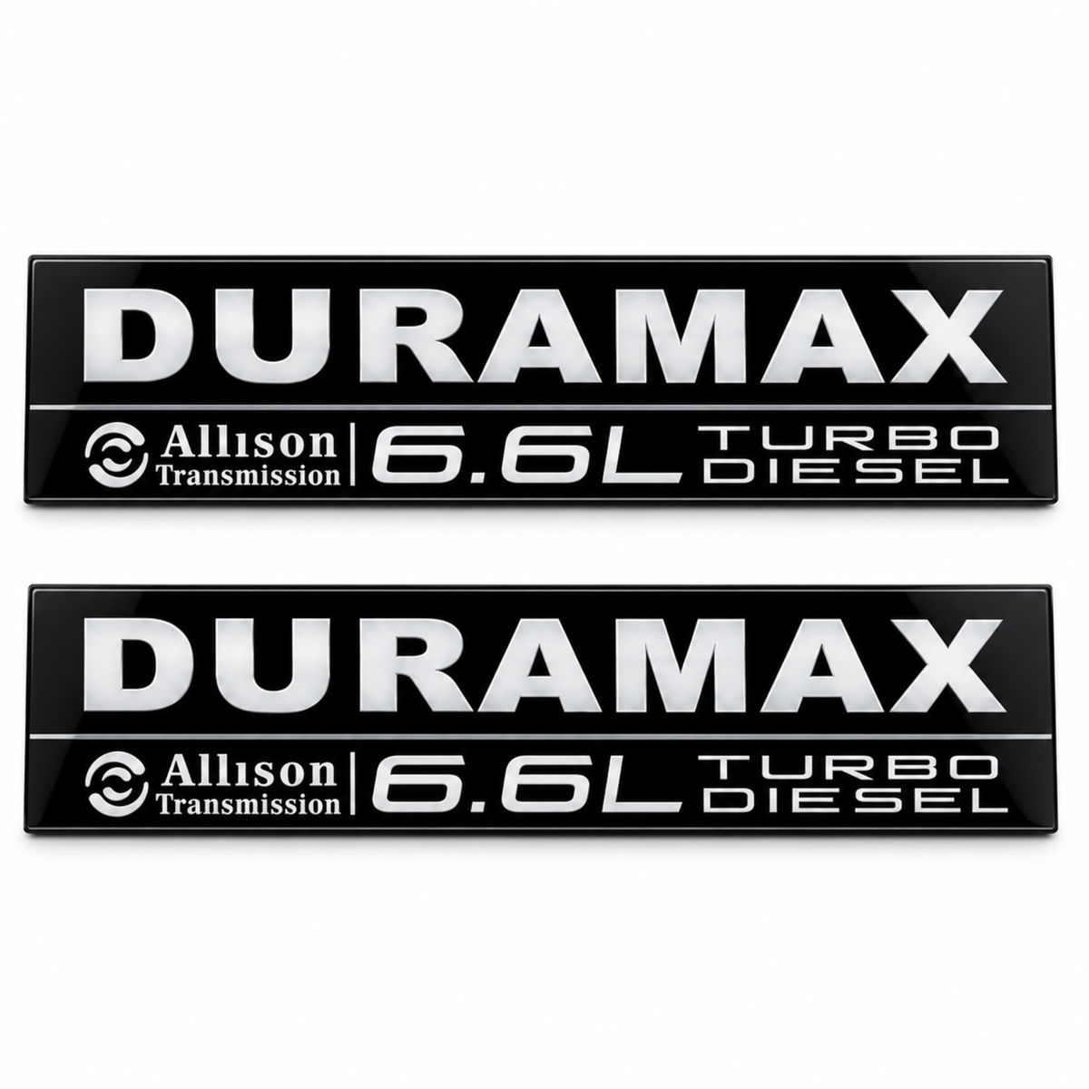 Pair of Ultimate Duramax illuminated LED fender badges for 2020–2027 GMC Sierra HD
