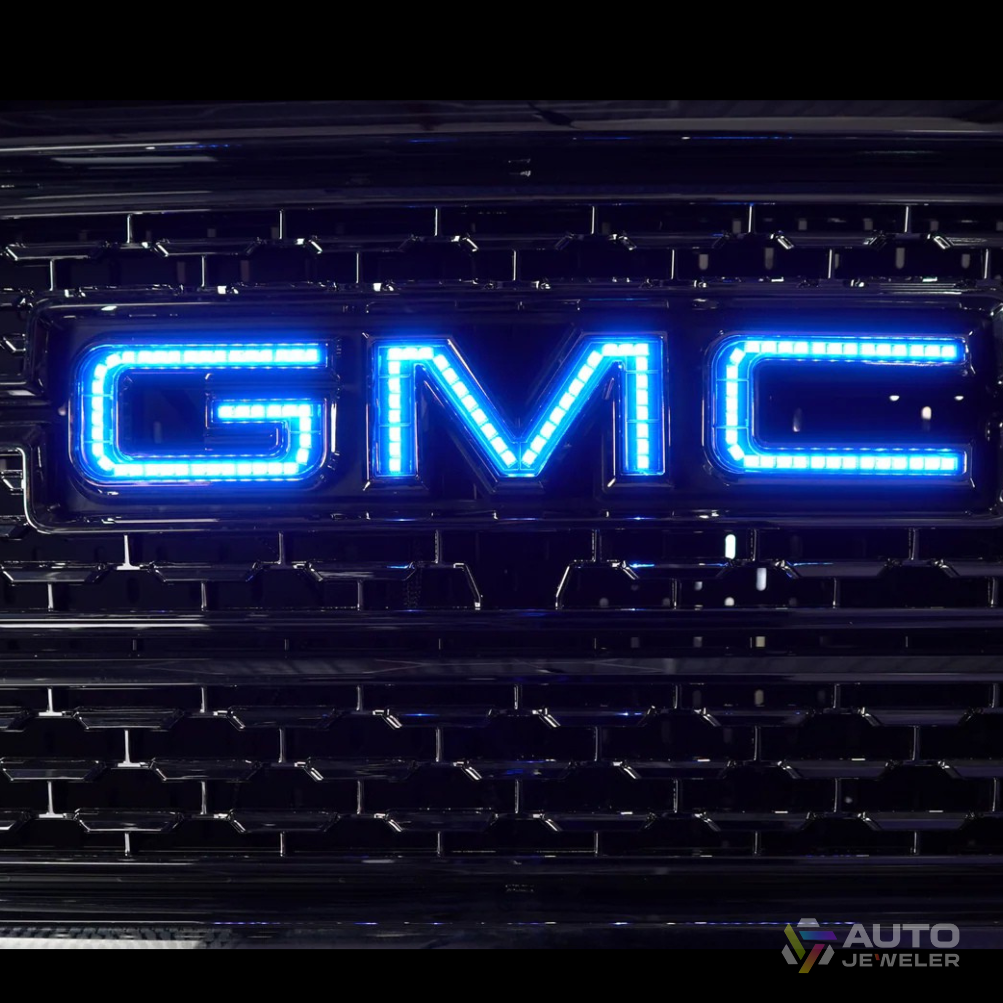 RGBW GMC LED Illuminated Grille Logo For GMC Sierra (2007-2018)